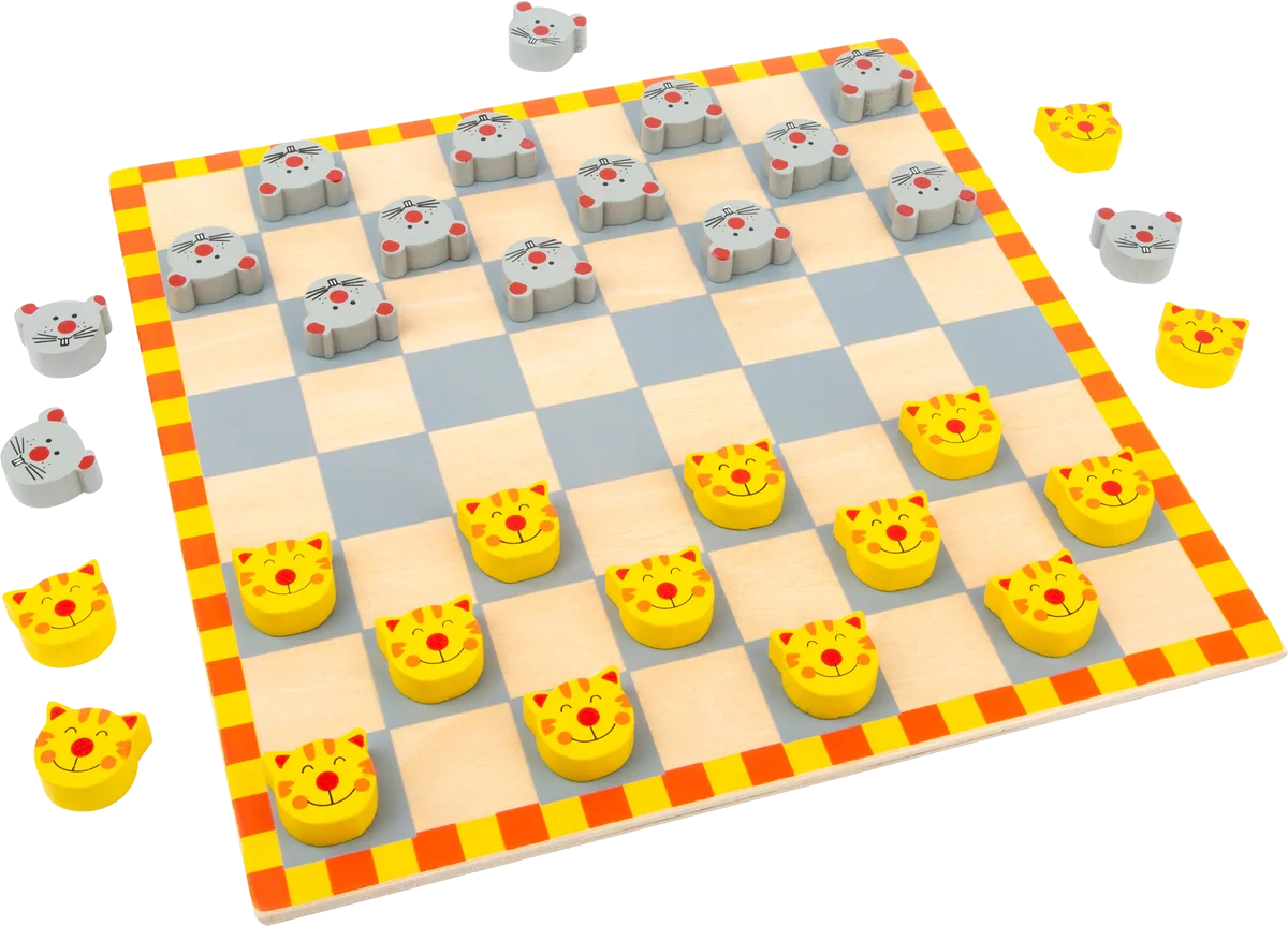 small foot Checkers, Mouse and Cat - image 1