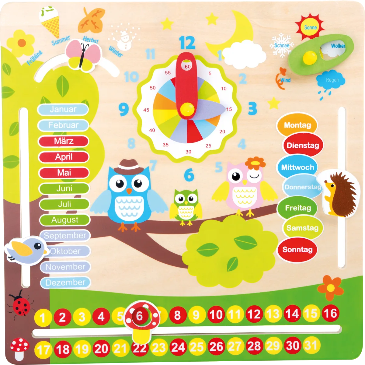 small foot Learn, Clock and Seasons / German - image 1