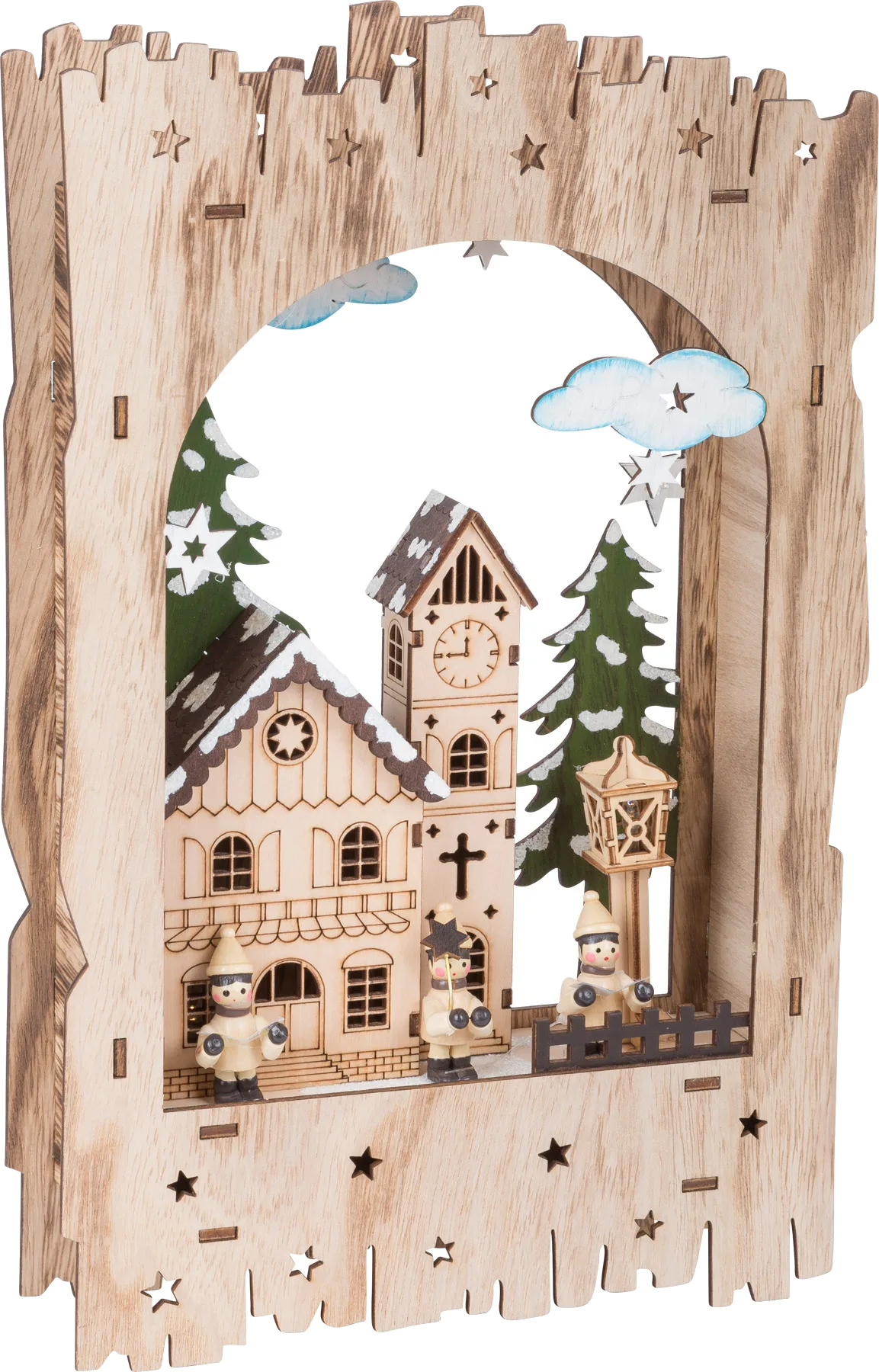 small foot Christmas lamp, Winter Village behind the Mountain - image 1