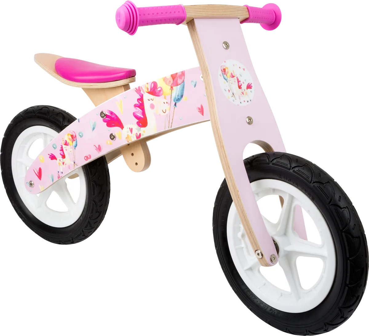 small foot Balance Bicycle, Unicorn / Pink - image 1