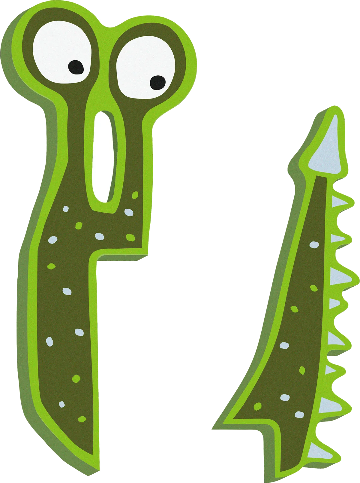 small foot ABC Letter Monster Clooney, Bamboo - image 1