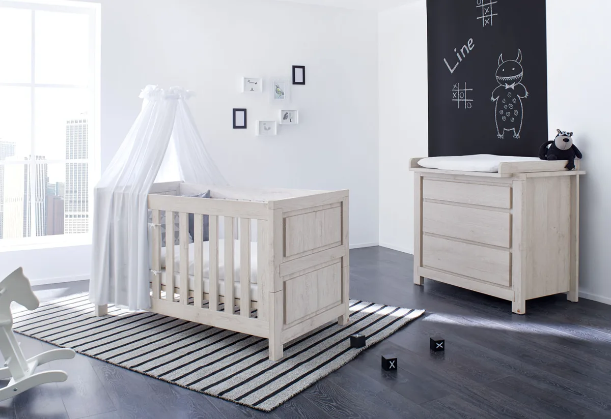 Pinolino Start Children's Furniture Set, Wide 2 parts, Line - image 1