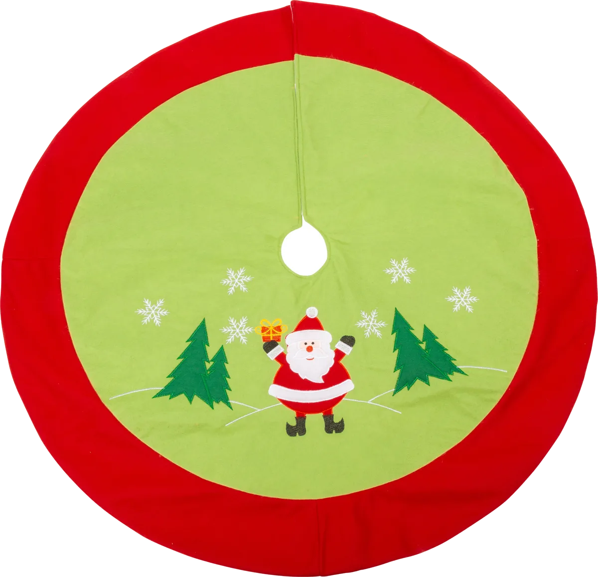 small foot Christmas tree rug, Santa Claus - image 1