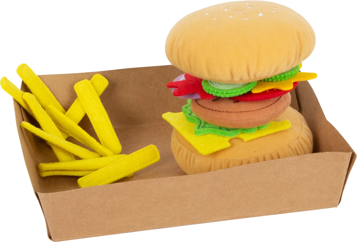 small foot Hamburger with French Fries, Filt - image 1