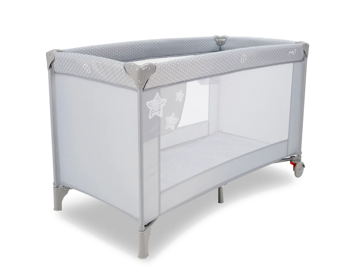 Asalvo Travel Cot Baleares Stars, Grey - image 1