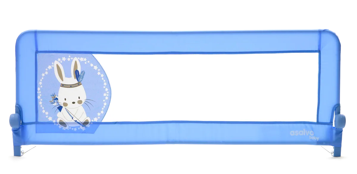 Asalvo Bed Guard 2-in-1, Rabbit Tipi Blue - image 1