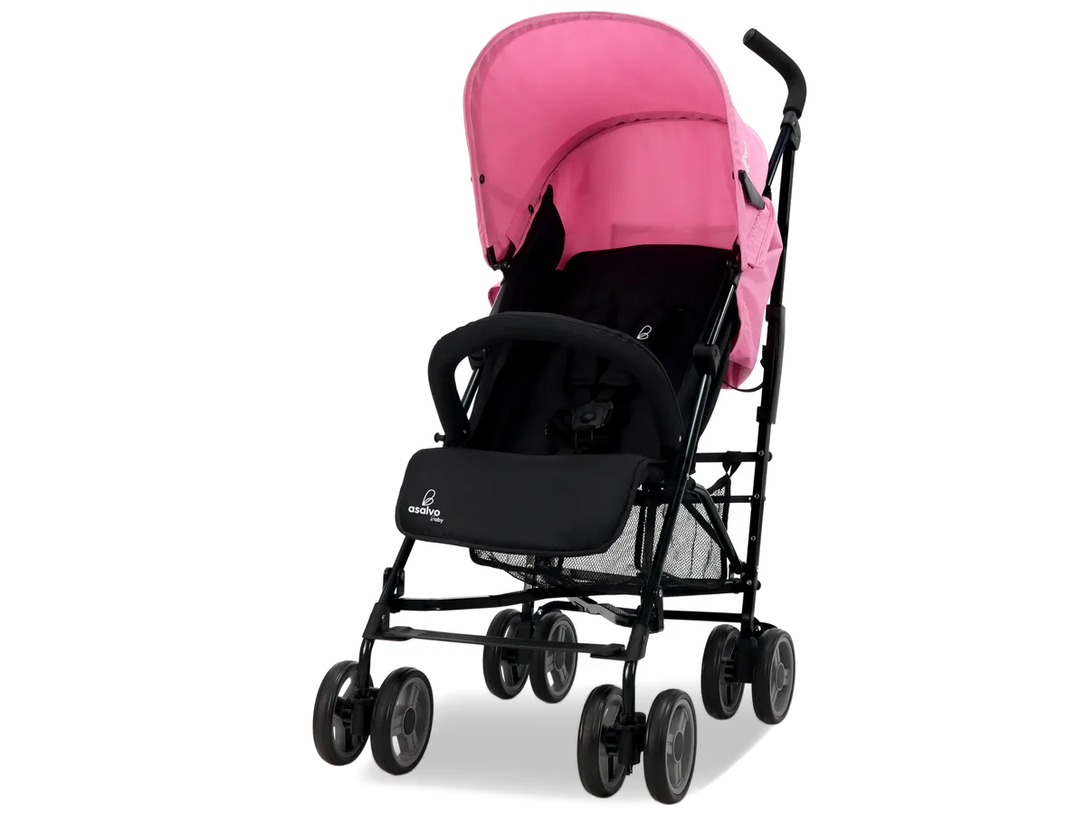 Asalvo Stroller Trotter Plus, Black/Pink - image 1