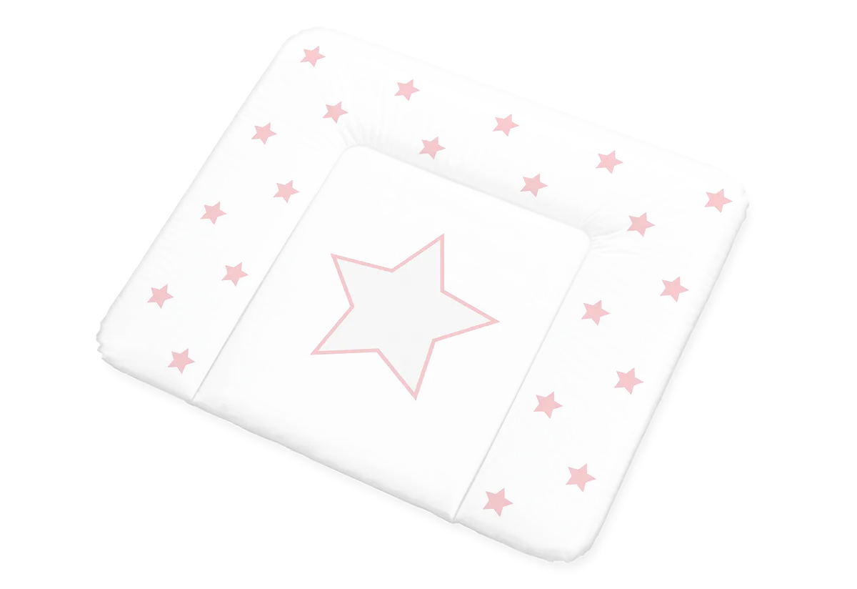 Pinolino Changing mat 'Komfort', plastic, design 'Sternchen', pink - image 1
