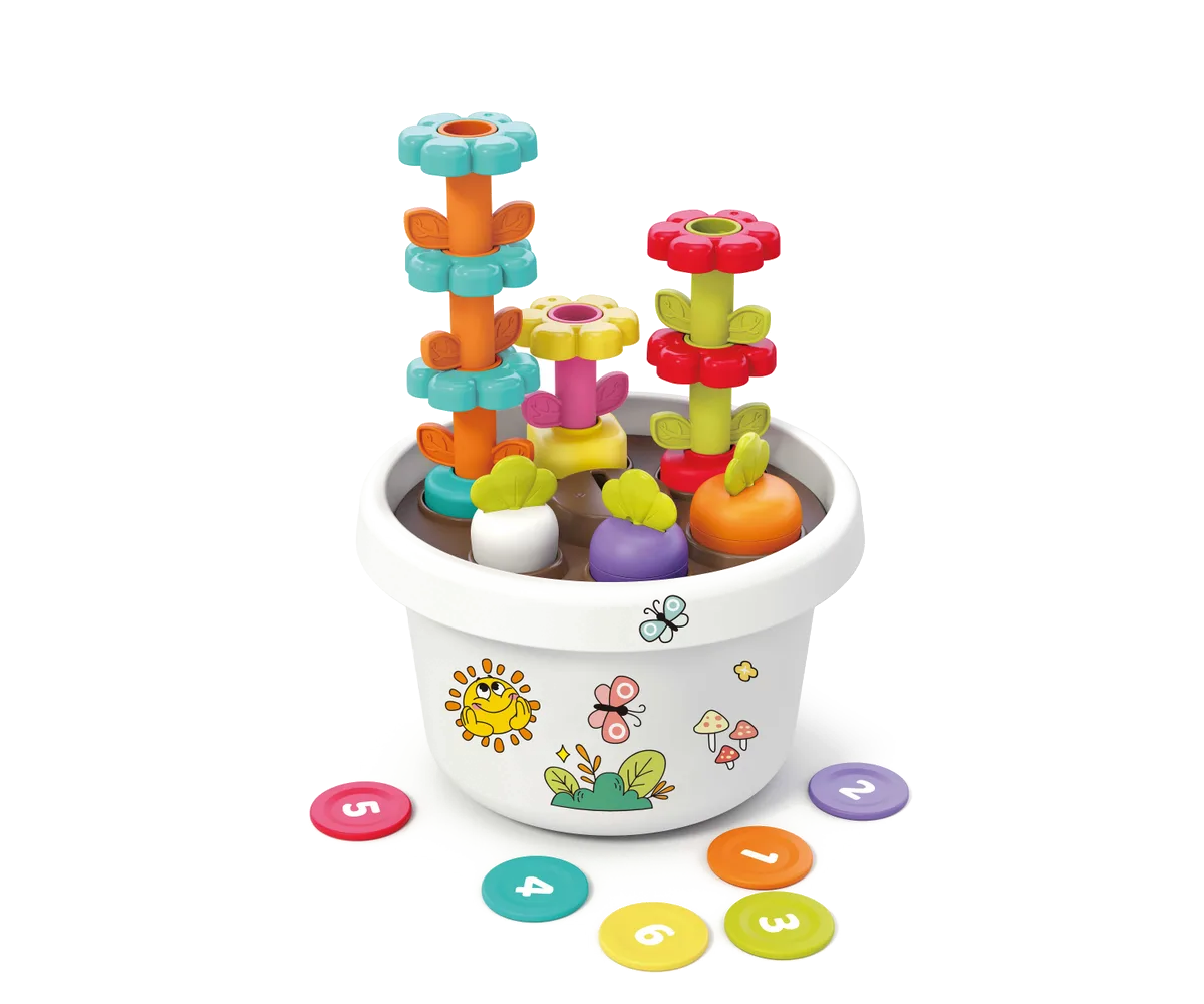 Kinder and Kids Creative pot with plants and stickers - Montesorri Princip - image 1