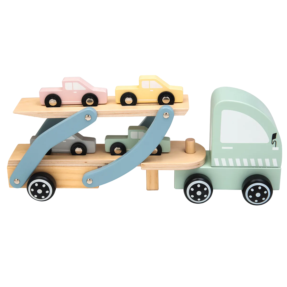 Kinder and Kids Car Transporter with Cars (4 pcs.) - image 1