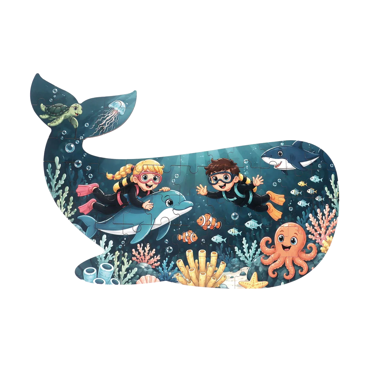 Kinder and Kids 55PCS SEA PUZZLE - image 1