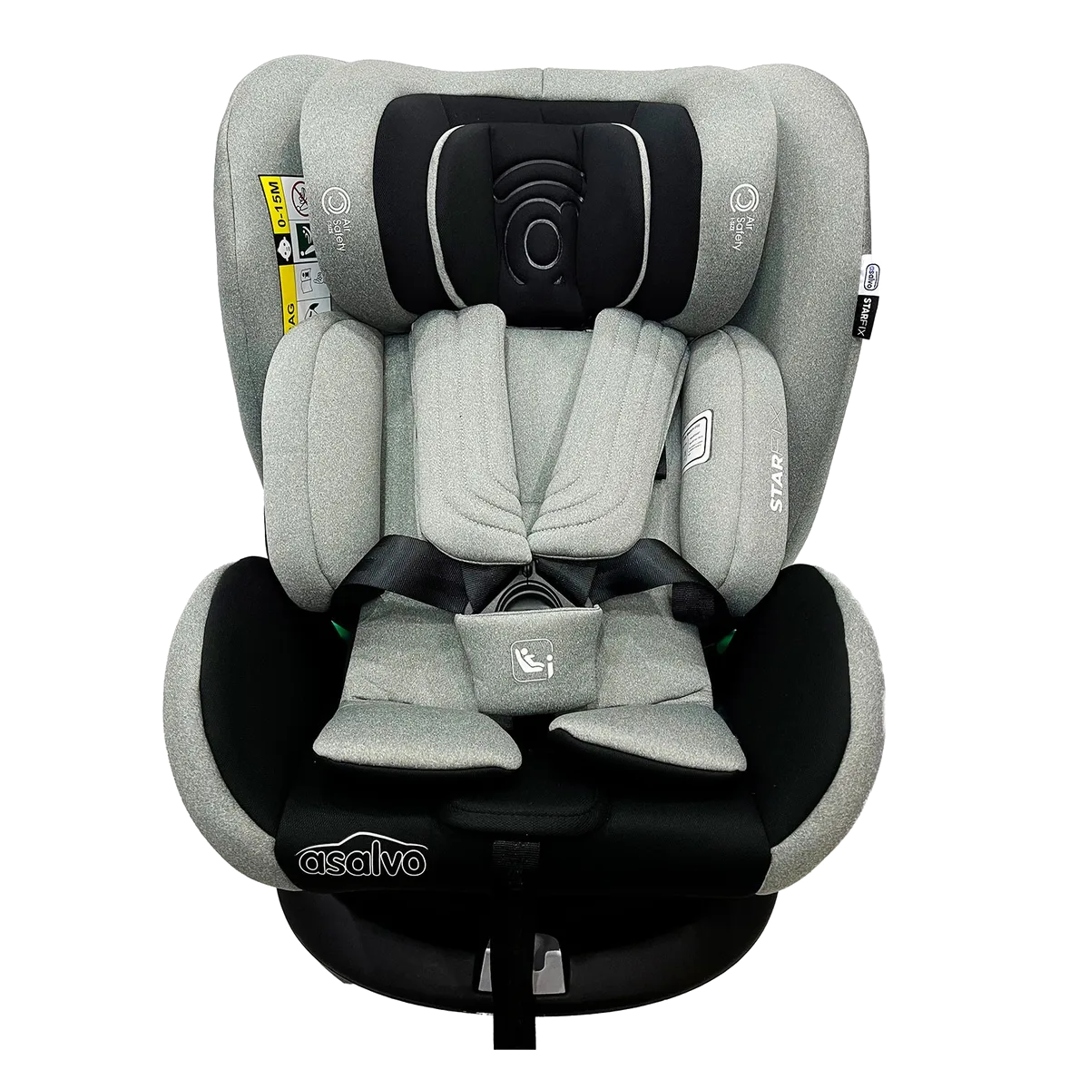 Asalvo Car seat 0-36 kg. 360º rotating system Star Fix, Grey - image 1
