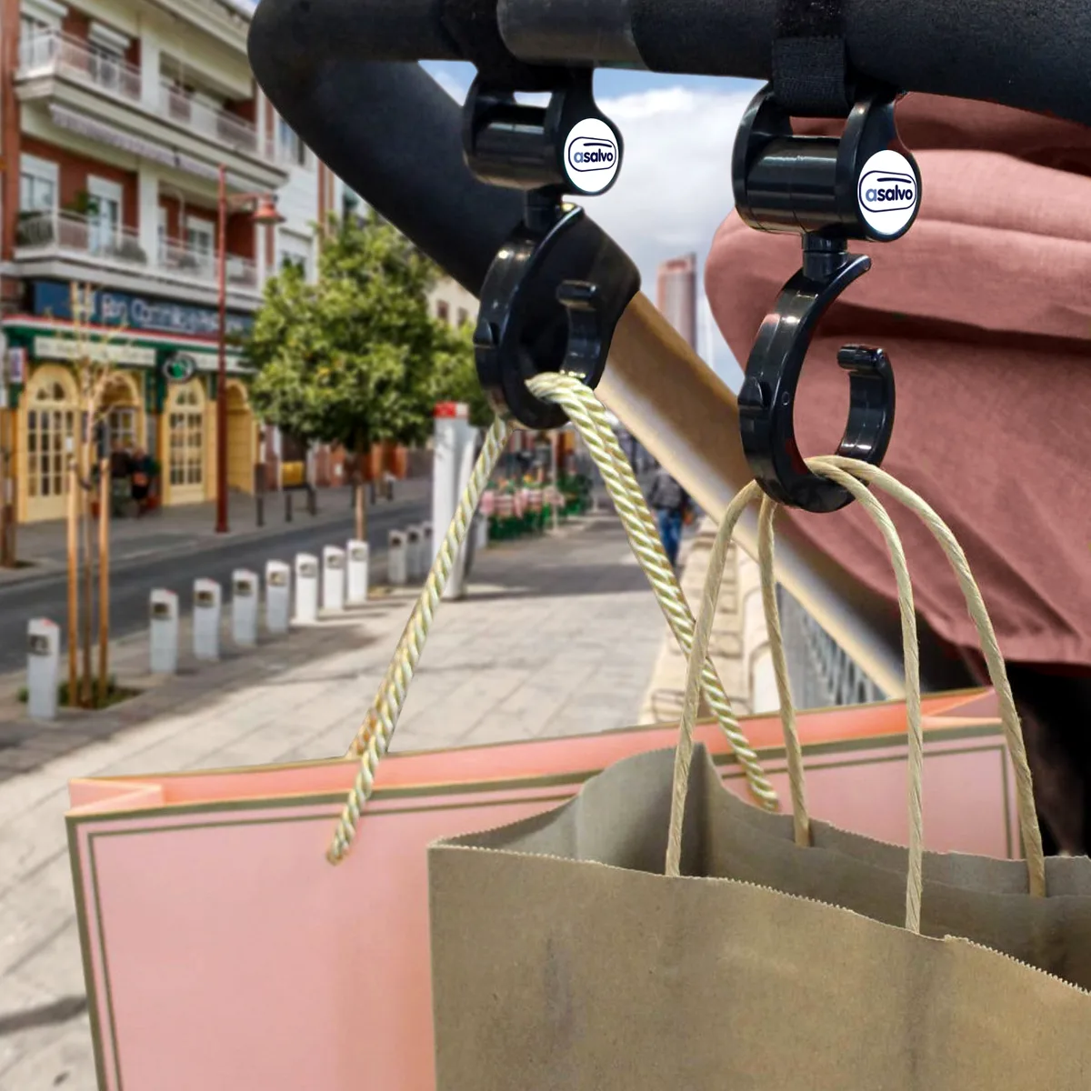 Asalvo Universal hooks for strollers - image 1